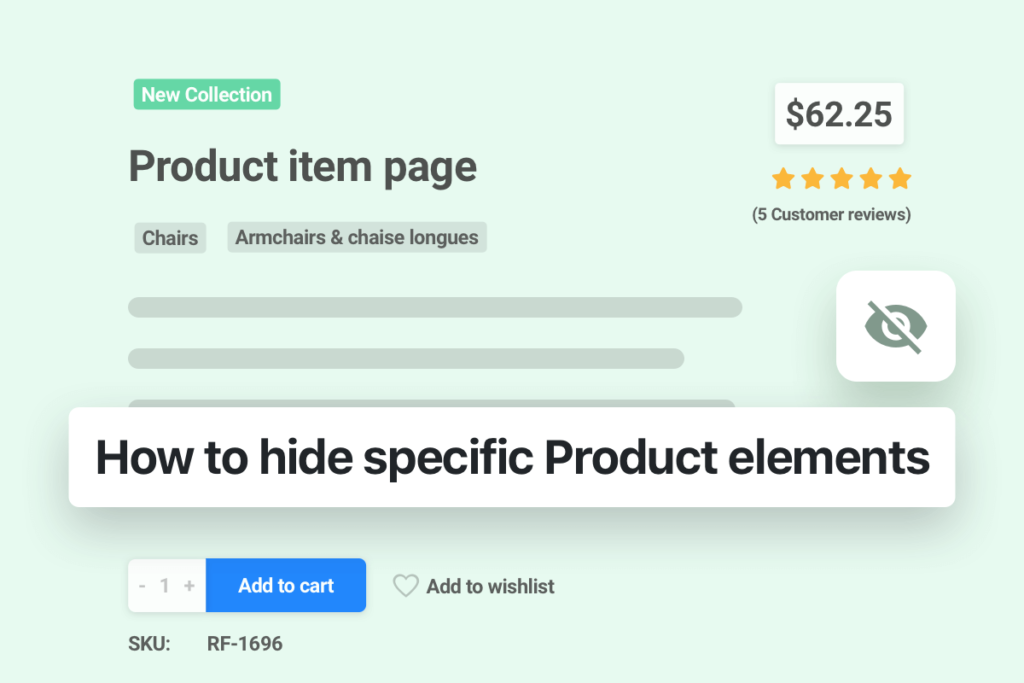 How to hide specific Product elements - Essentials Knowledge base