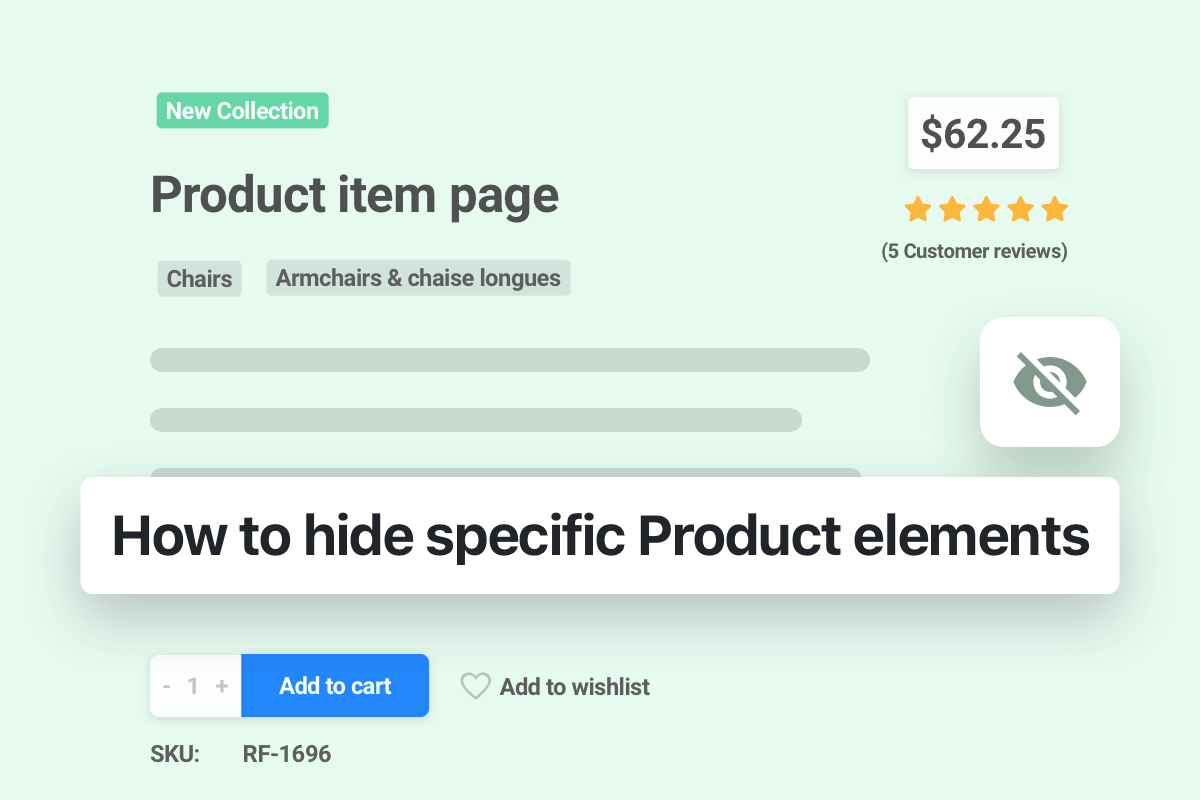 How to hide specific Product elements