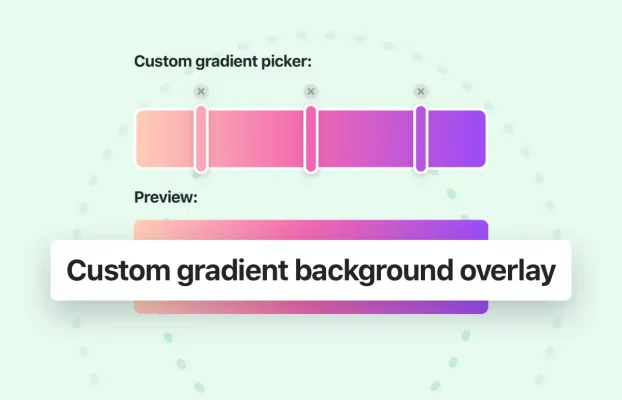 Add custom gradient background overlay